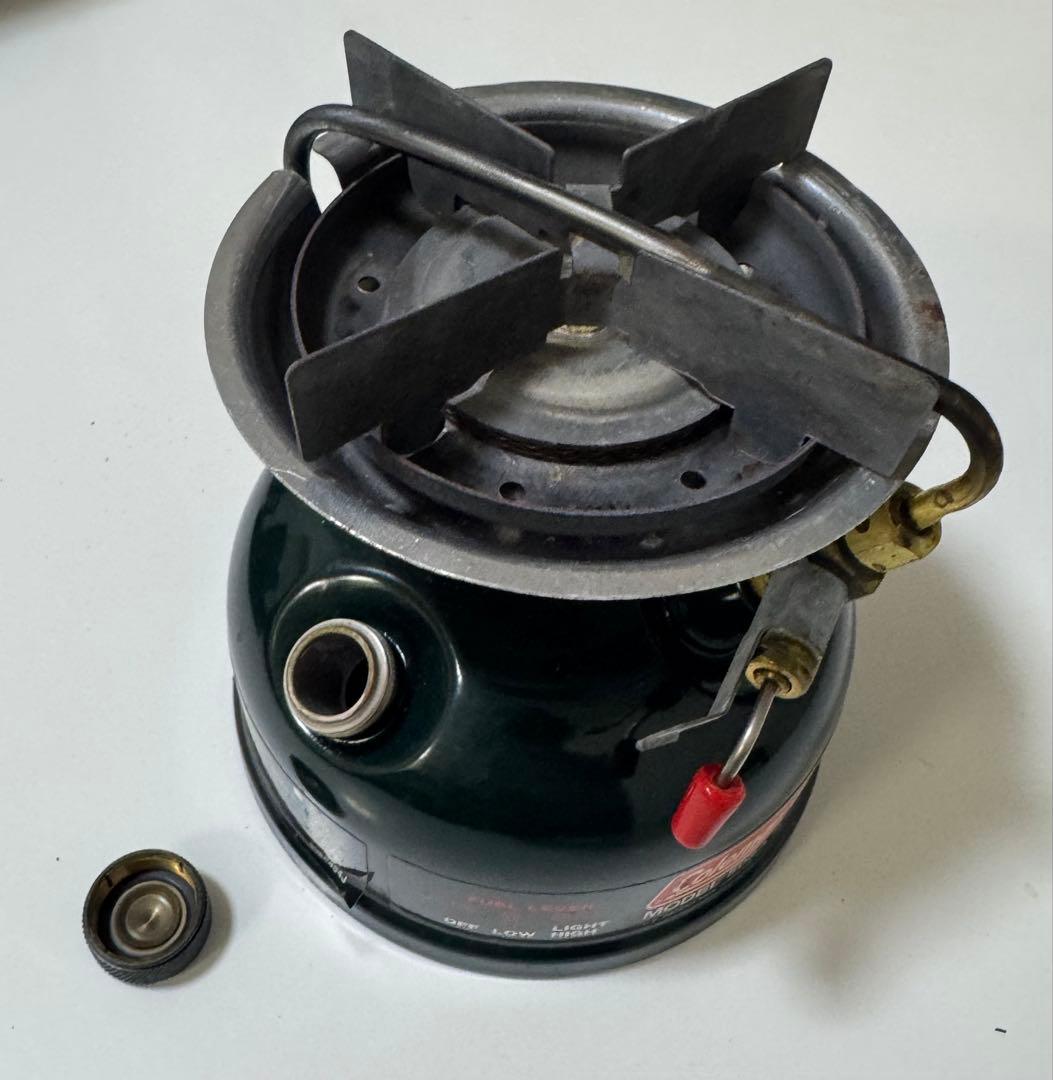 Coleman 508A シングルバーナー ヒーターアタッチメント ケース付き