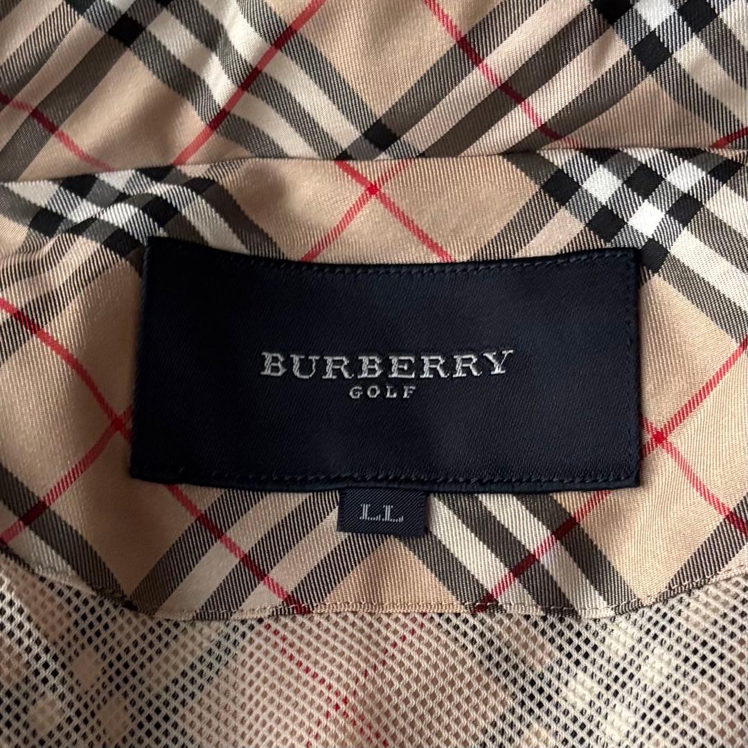 【タグ付き LL】BURBERRY GOLF ベスト　ノバチェック　ジップアップ
