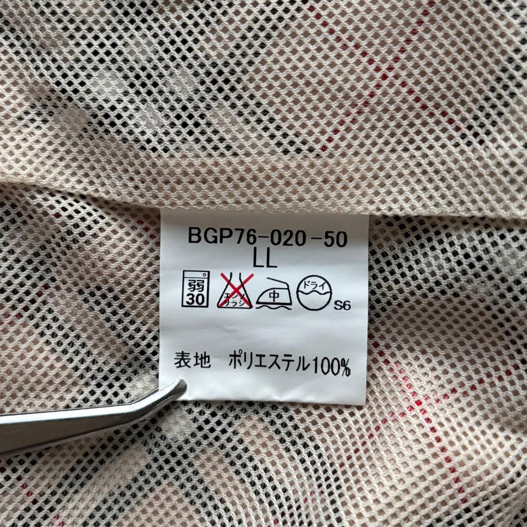 【タグ付き LL】BURBERRY GOLF ベスト　ノバチェック　ジップアップ