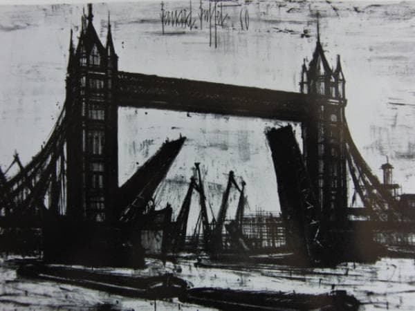 ベルナール・ビュフェ 219-1960　画集画、高級額装付