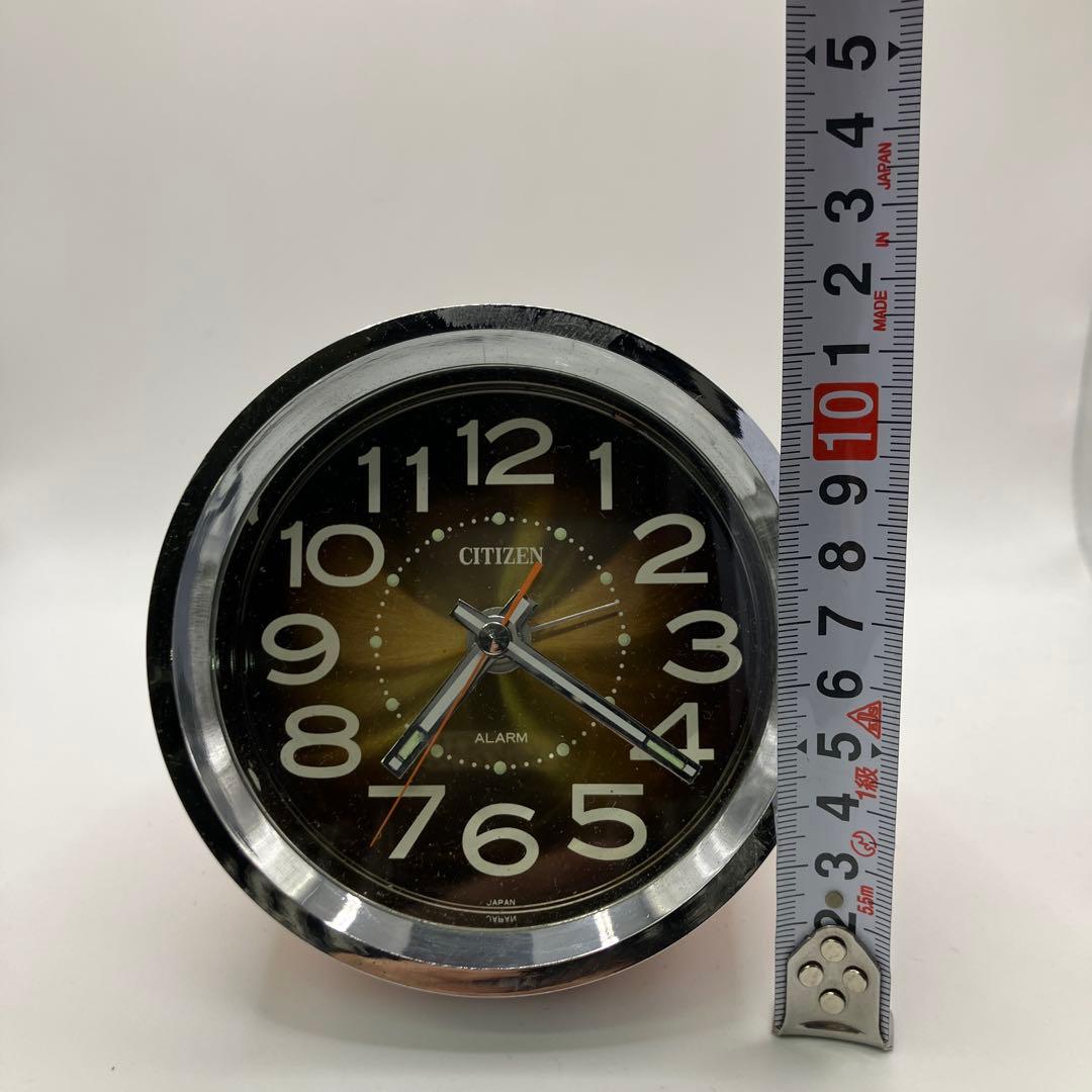 CITIZEN 手巻き置時計 ポストモダン レトロ　レトロポップ　オレンジ
