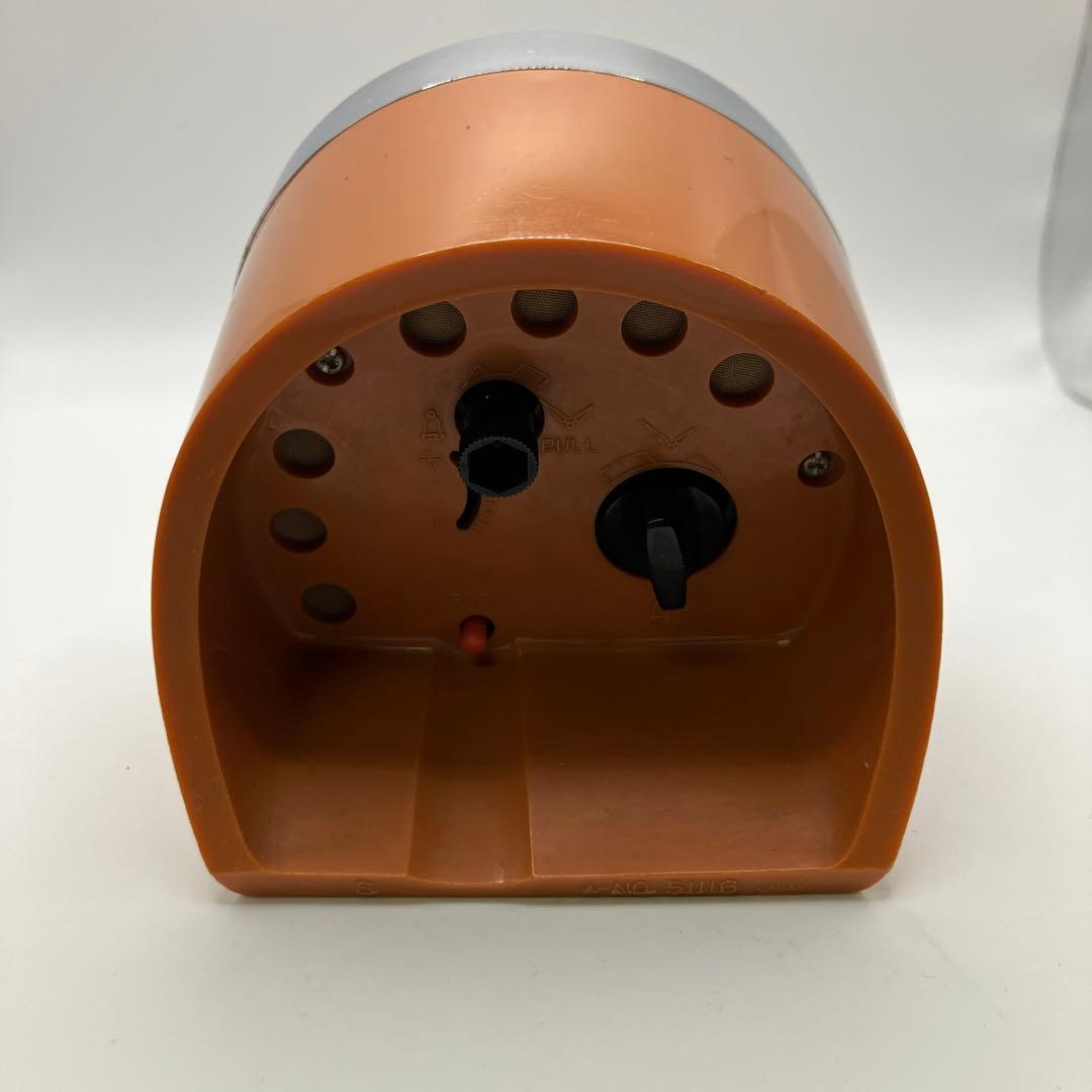 CITIZEN 手巻き置時計 ポストモダン レトロ　レトロポップ　オレンジ