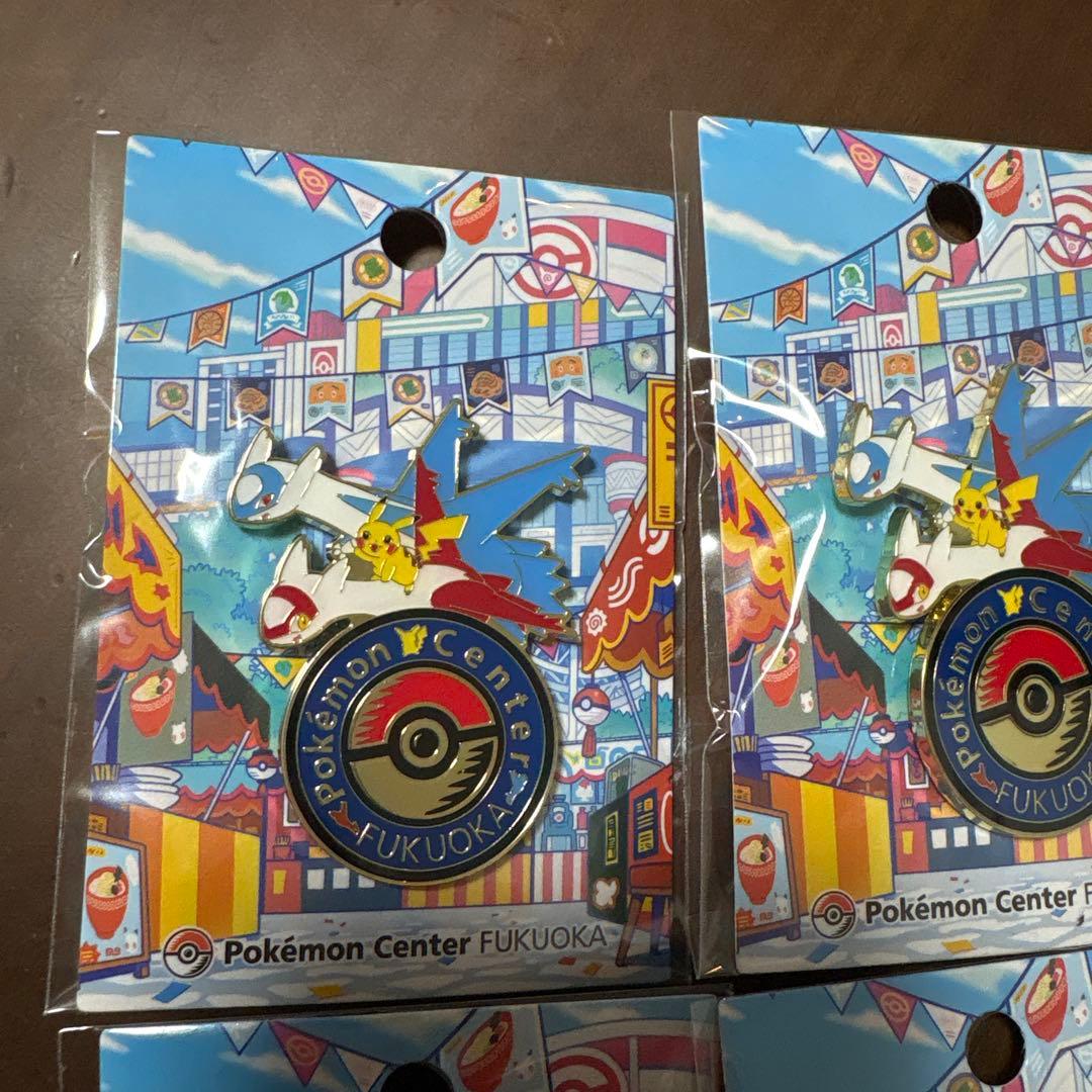 ポケモンセンター　フクオカ限定　ロゴピンズ　5個
