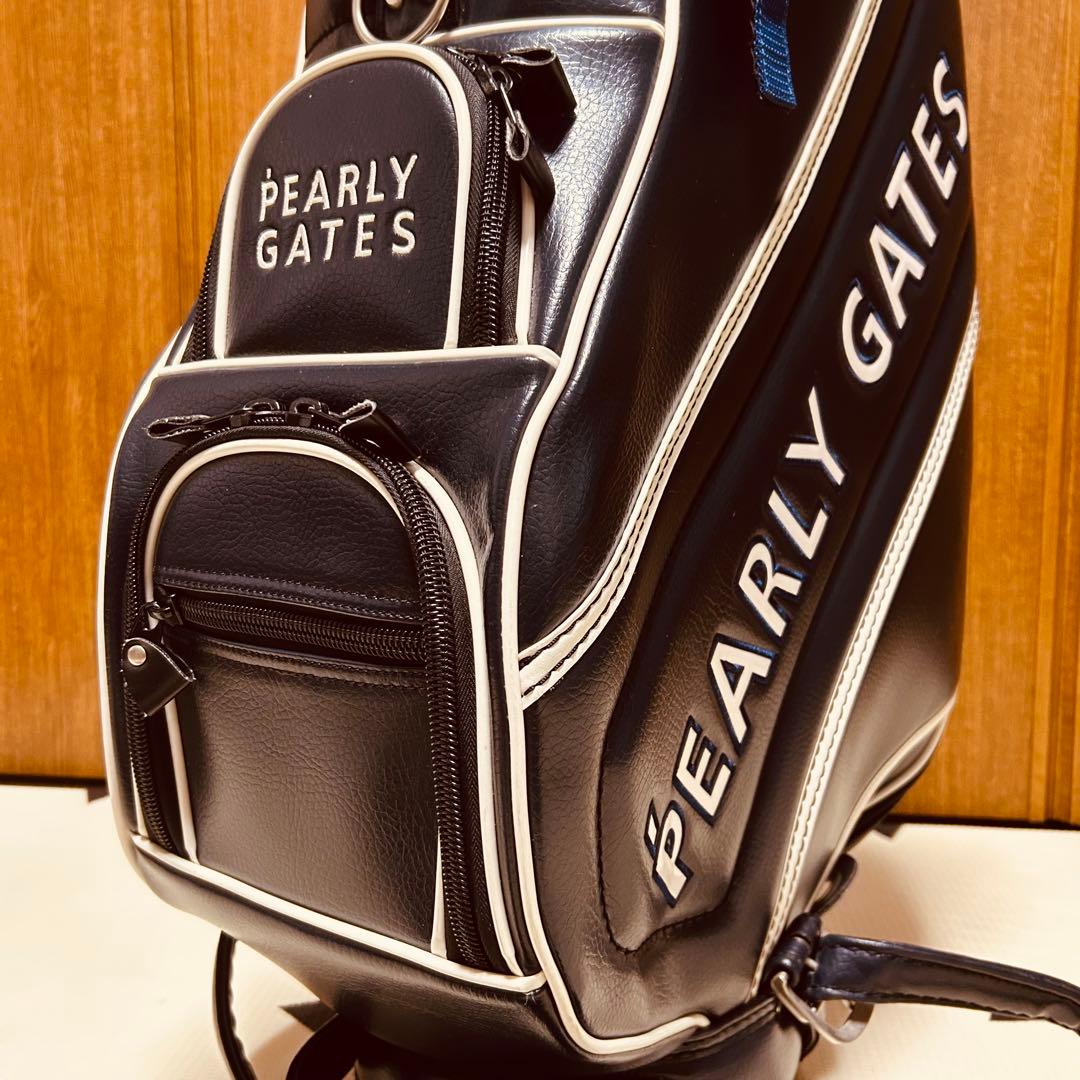 【希少 美品】PEARLY GATES レザー キャディバッグ ツアーモデル