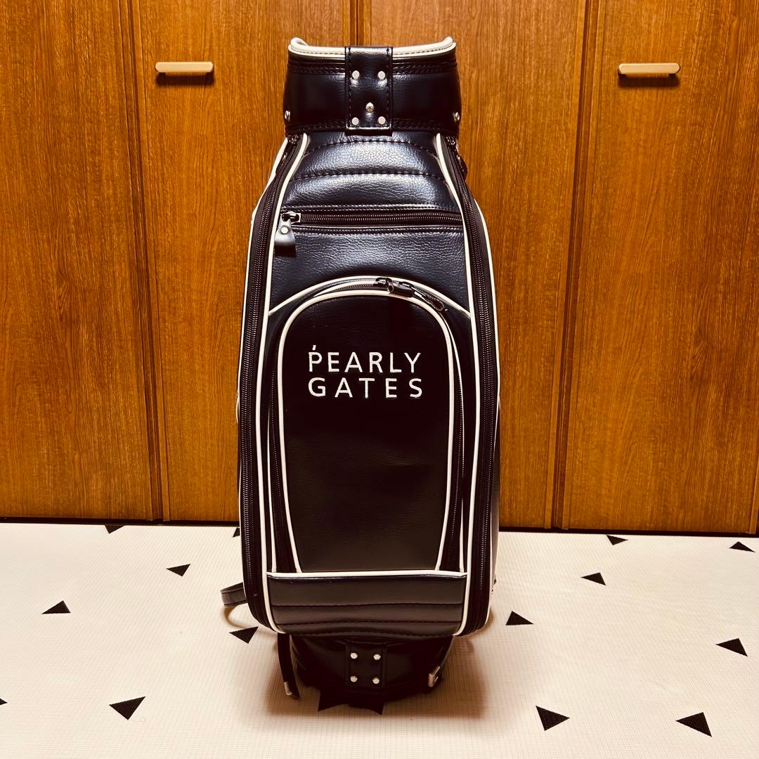 【希少 美品】PEARLY GATES レザー キャディバッグ ツアーモデル