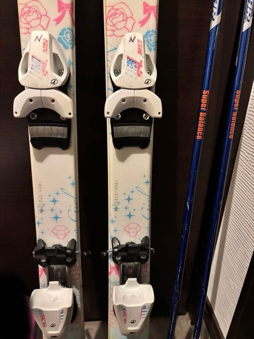 【SWALLOW】スキー板【130㎝】ブーツ【24㎝】ポール【110㎝】セット