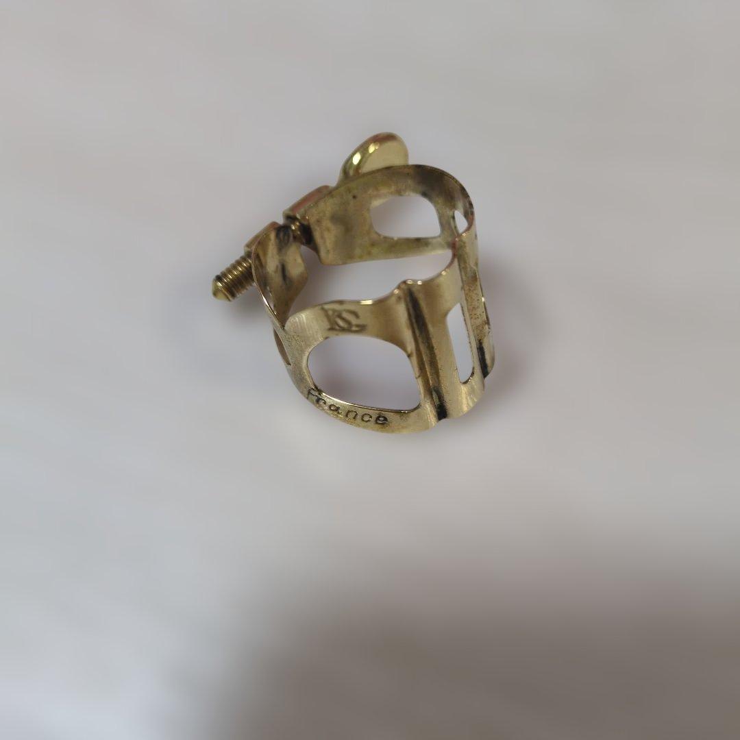 BG ソプラノサックス用 リガチャー キャップ付 金メッキ