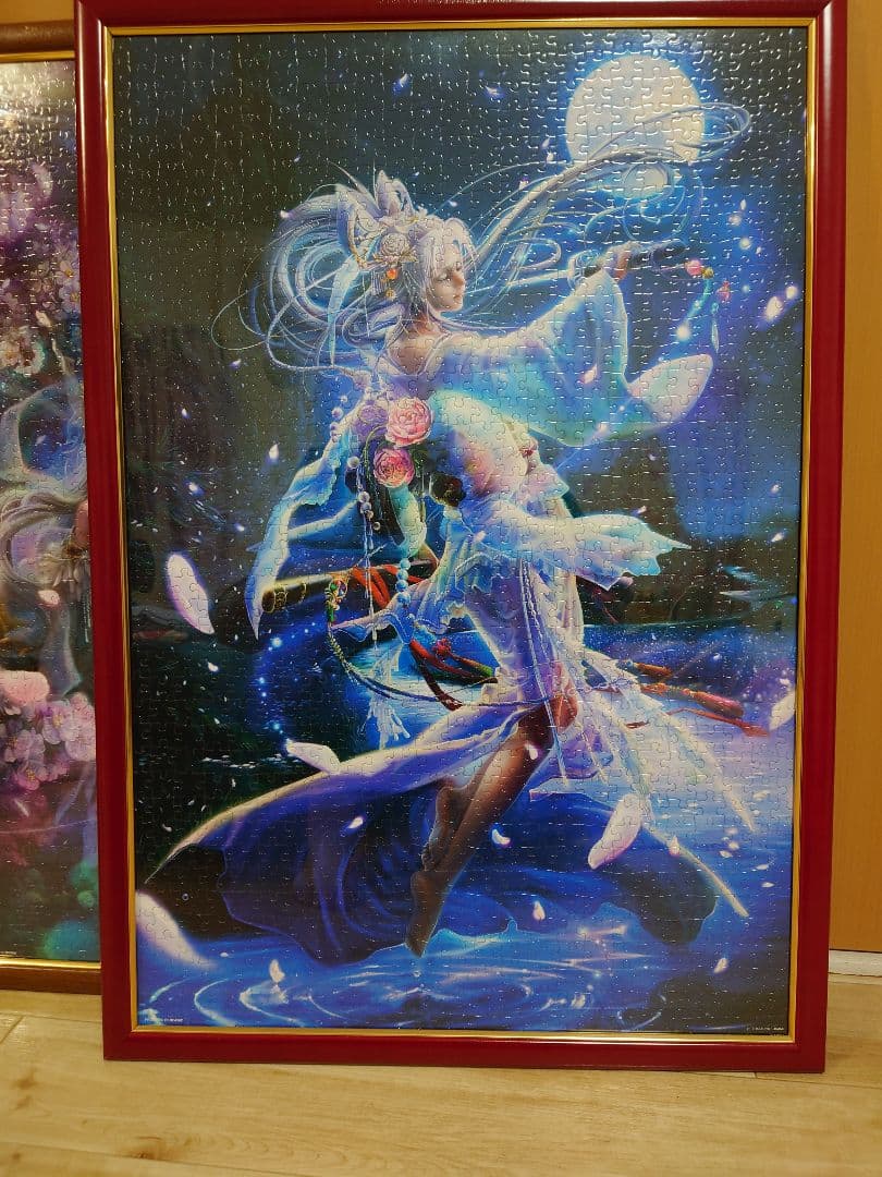 パズル　深泉万葉　華音　空中庭園　1000ピース　完成品2点
