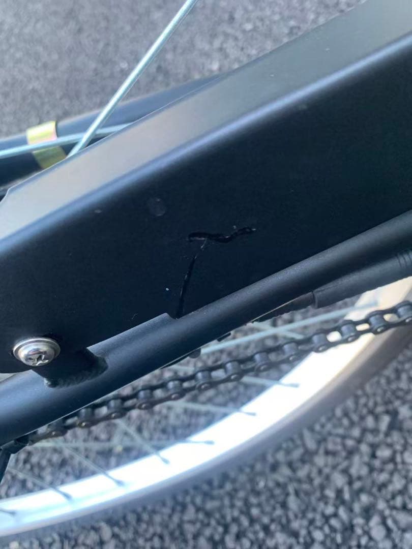 中古　組み立て済　電動アシスト自転車 シティタイプ ブラック