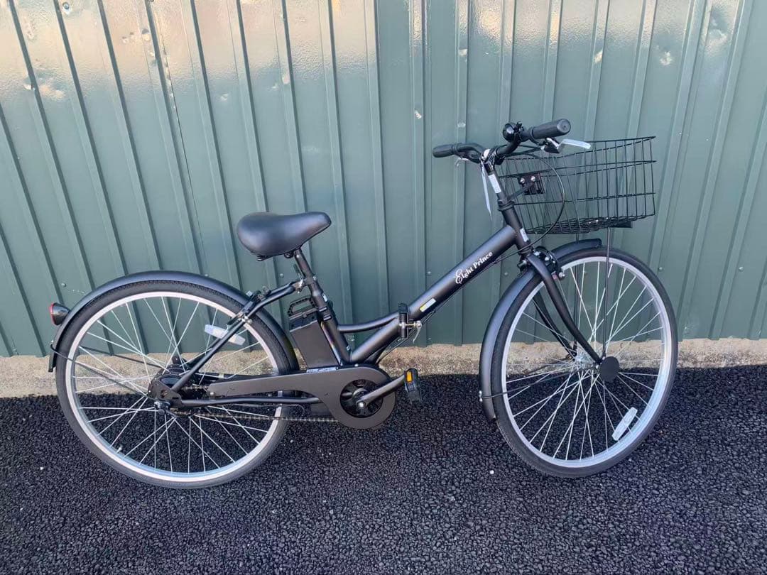 中古　組み立て済　電動アシスト自転車 シティタイプ ブラック