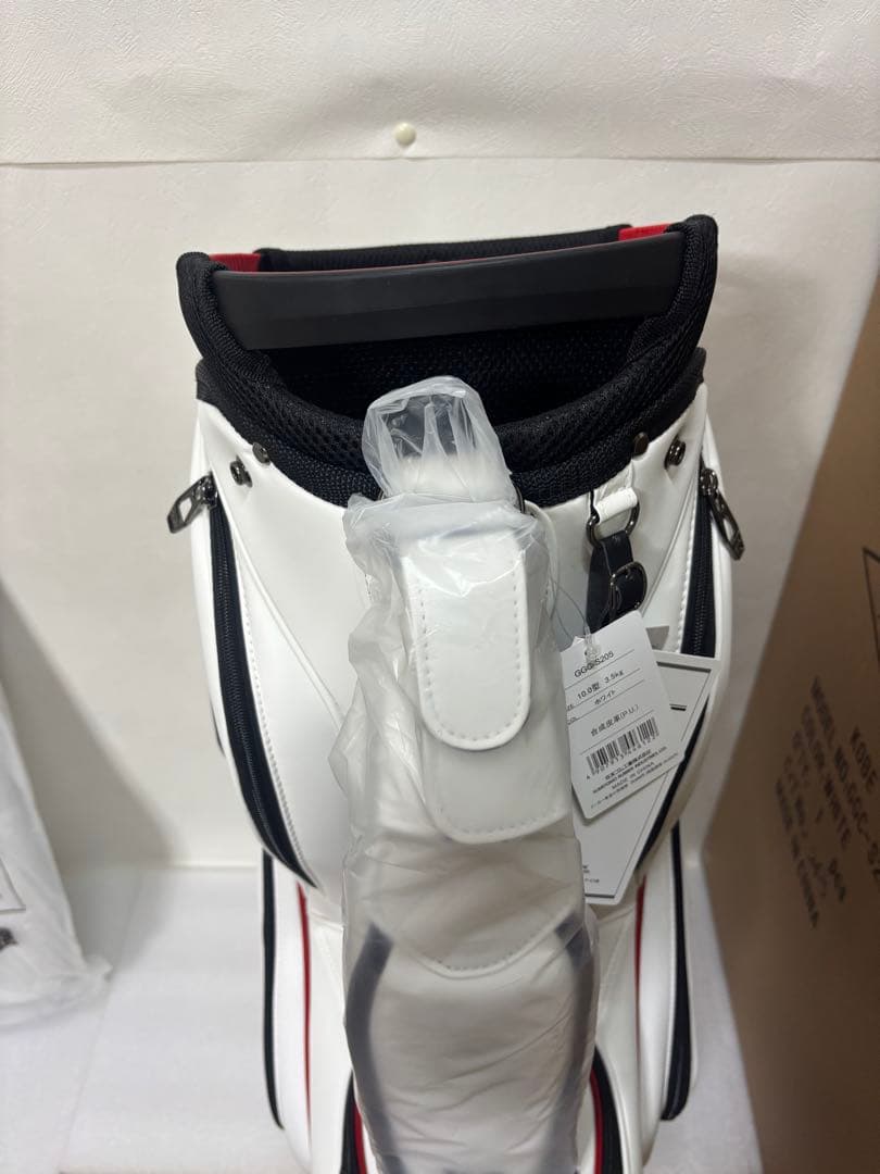 SRIXON キャディバッグ 10.0型 GGC-S205 ホワイト　フード付き