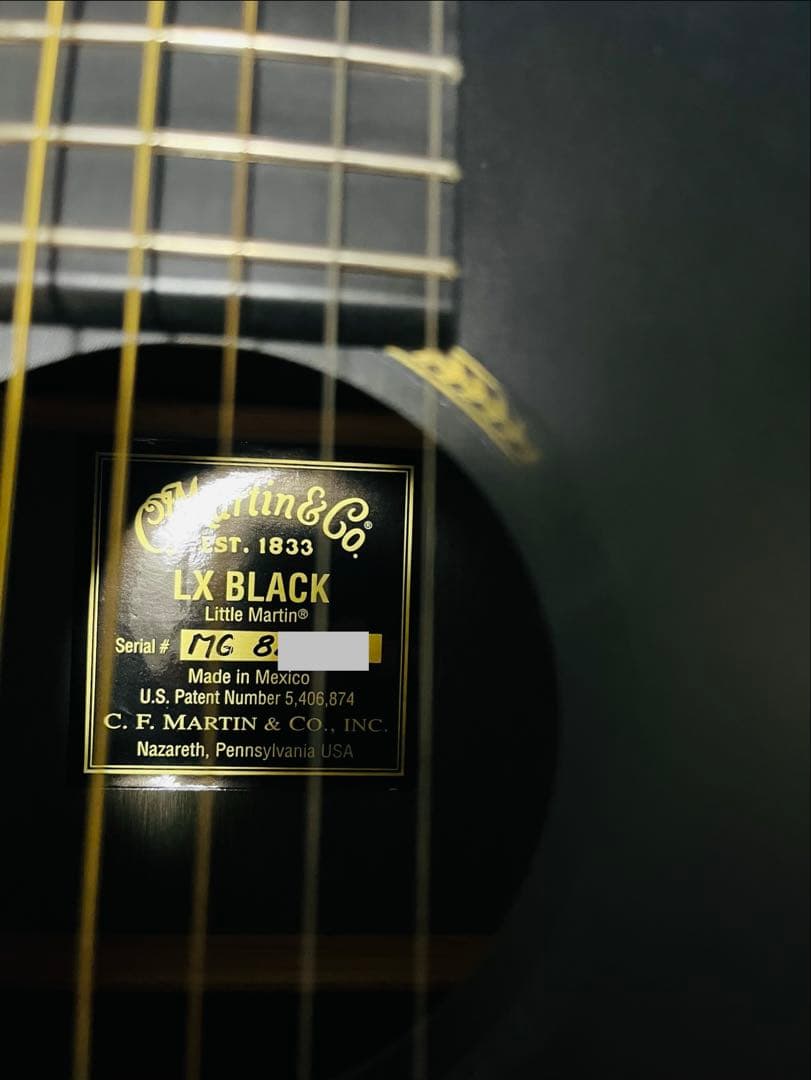 Martin LX BLACK リトルマーチン　アコースティックギター