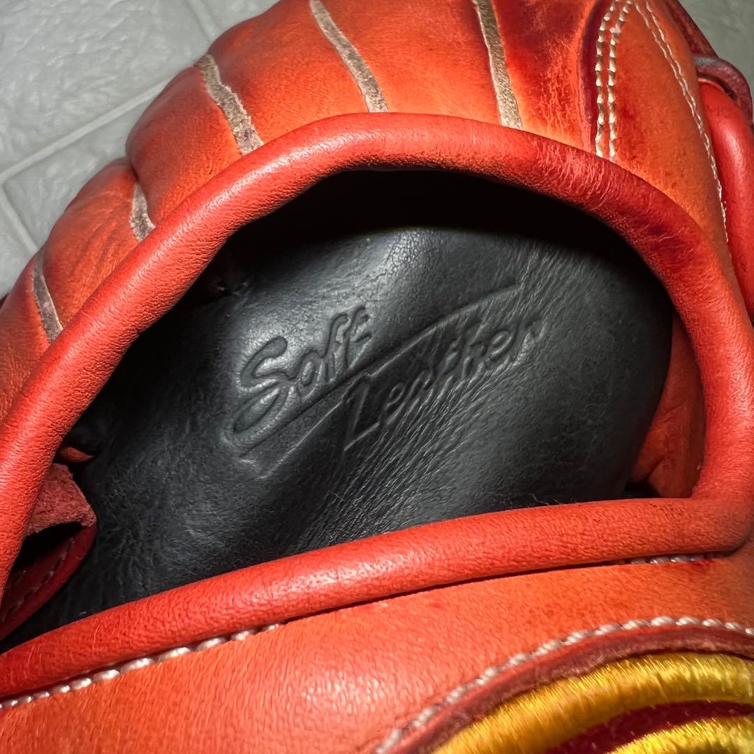RAWLINGS 外野手用グローブ　赤・オレンジ系