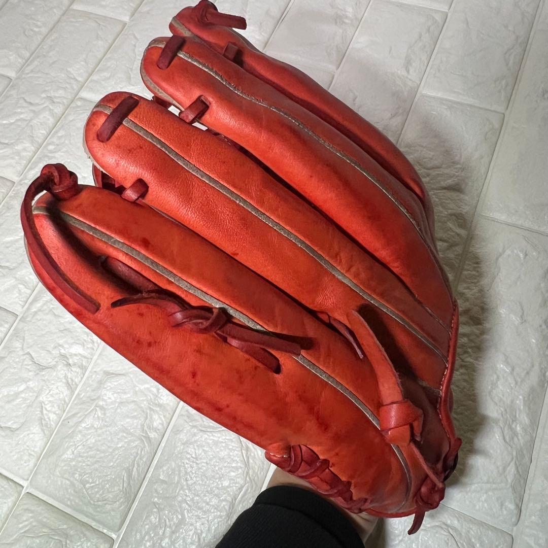 RAWLINGS 外野手用グローブ　赤・オレンジ系