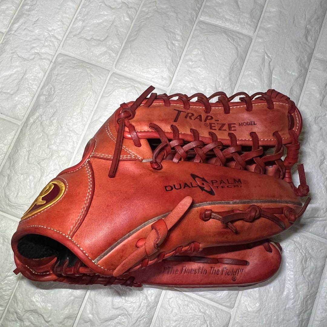 RAWLINGS 外野手用グローブ　赤・オレンジ系