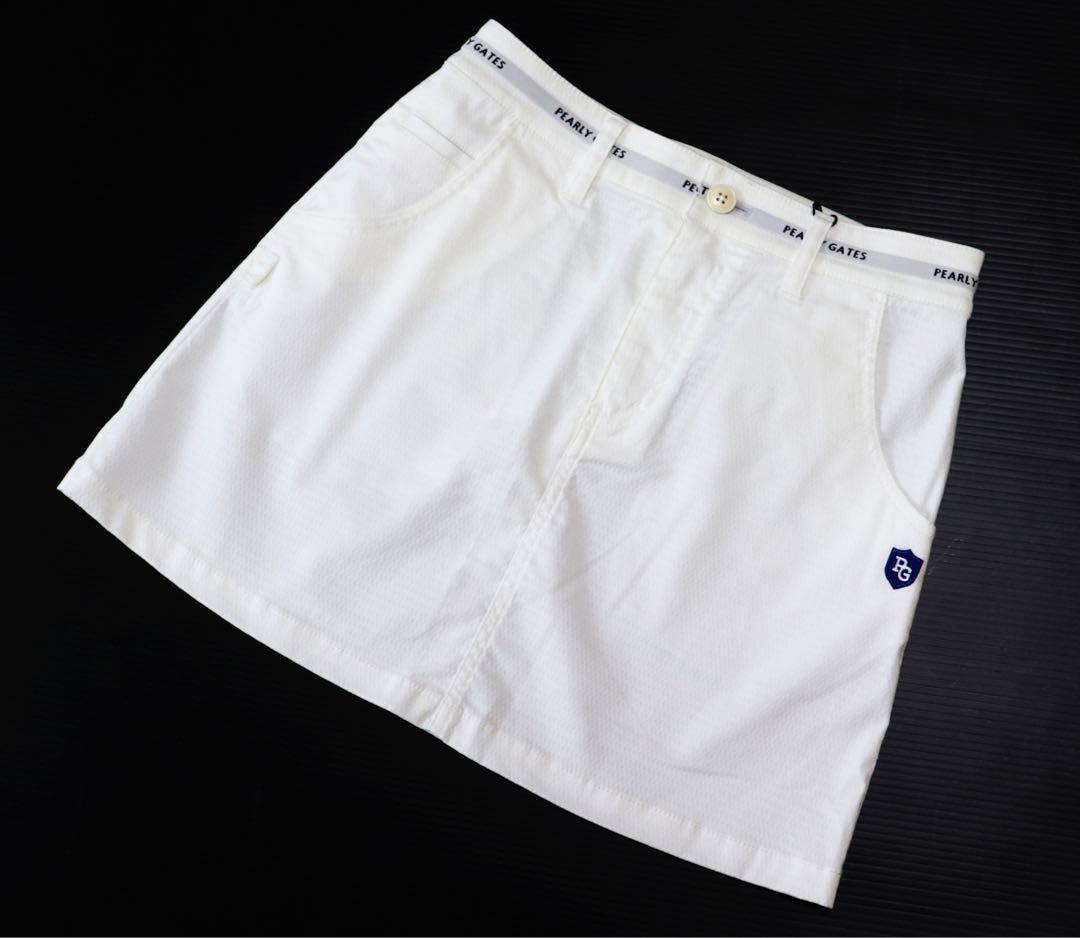 《パーリーゲイツ》新品 ティー付 BIG千鳥柄 ストレッチスカート 0(W70)