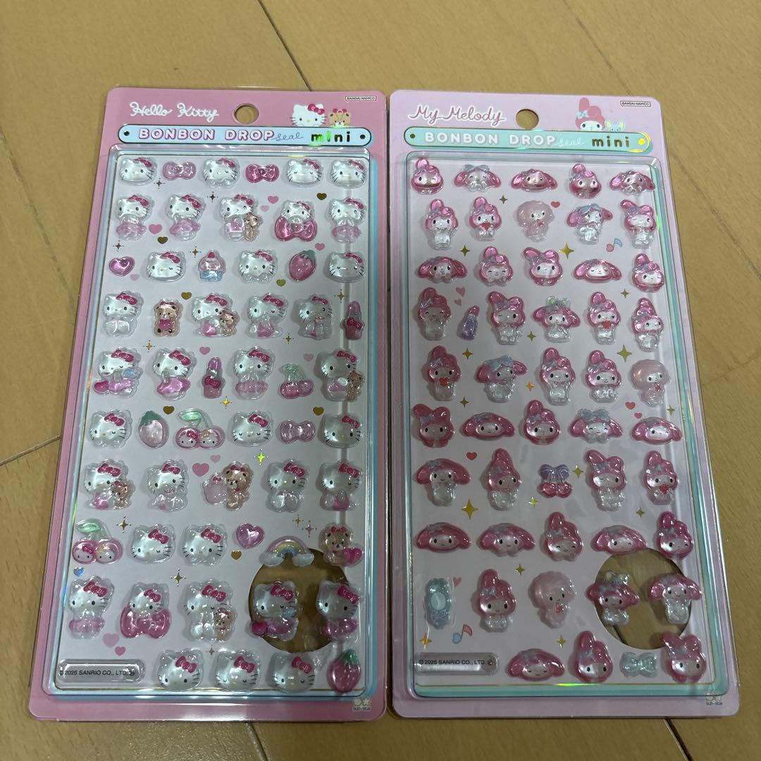新品　ボンボンドロップシール　ミニ　サンリオ　はぴだんぶい　まとめ売り　5種