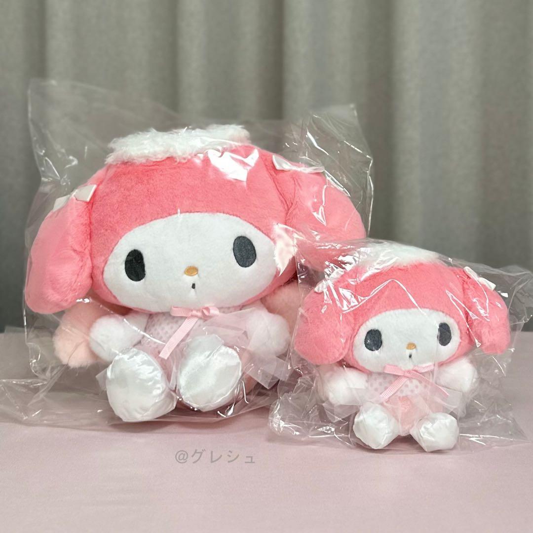 マイメロディ エンジェルバレリーナ ぬいぐるみ＋マスコットホルダー 2点セット