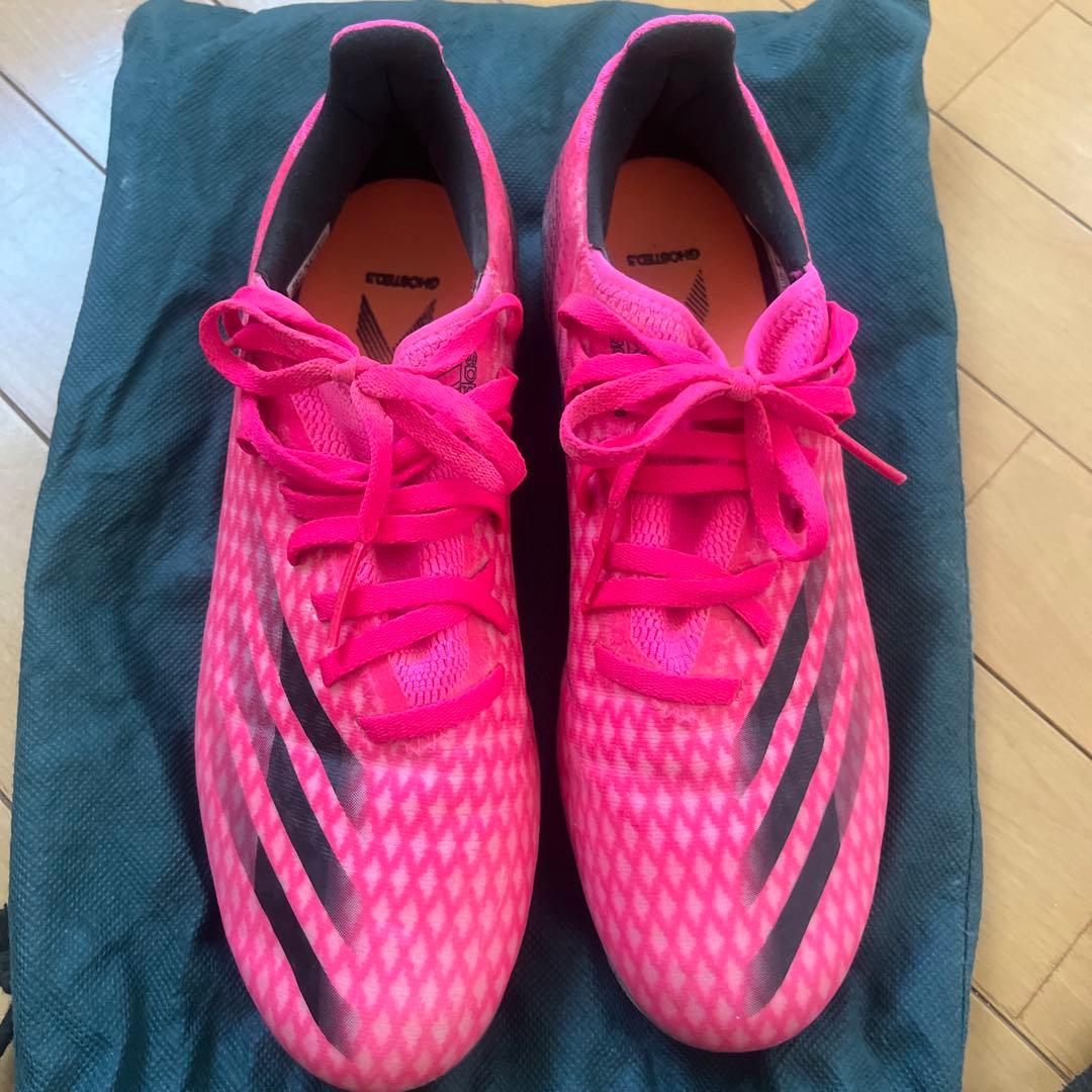 ピンク サッカーシューズ FG adidas