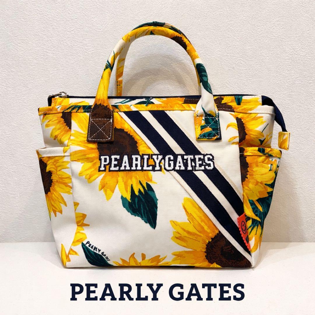 PEARLY GATES ひまわり柄トートバッグ