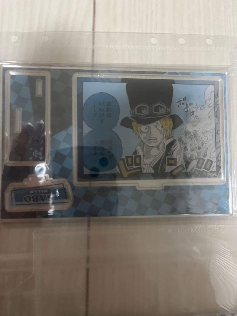 ONE PIECE 誕生日　サボ　アクリルスタンド、缶バッジセット
