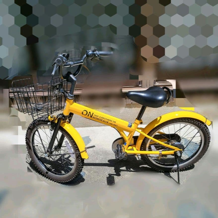 子供用自転車18インチ/ イエロー