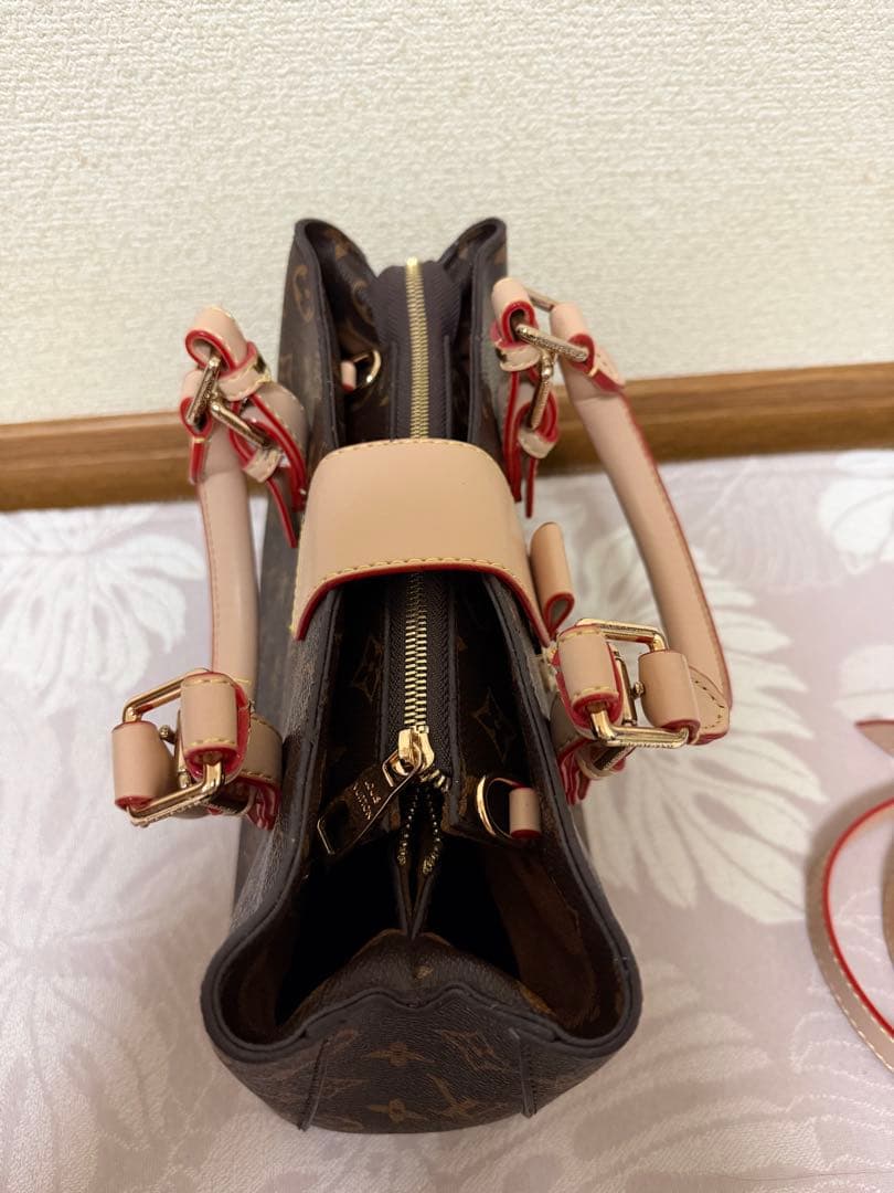 (美品)LVハンドバッグ ダークブラウン　ノベルティ