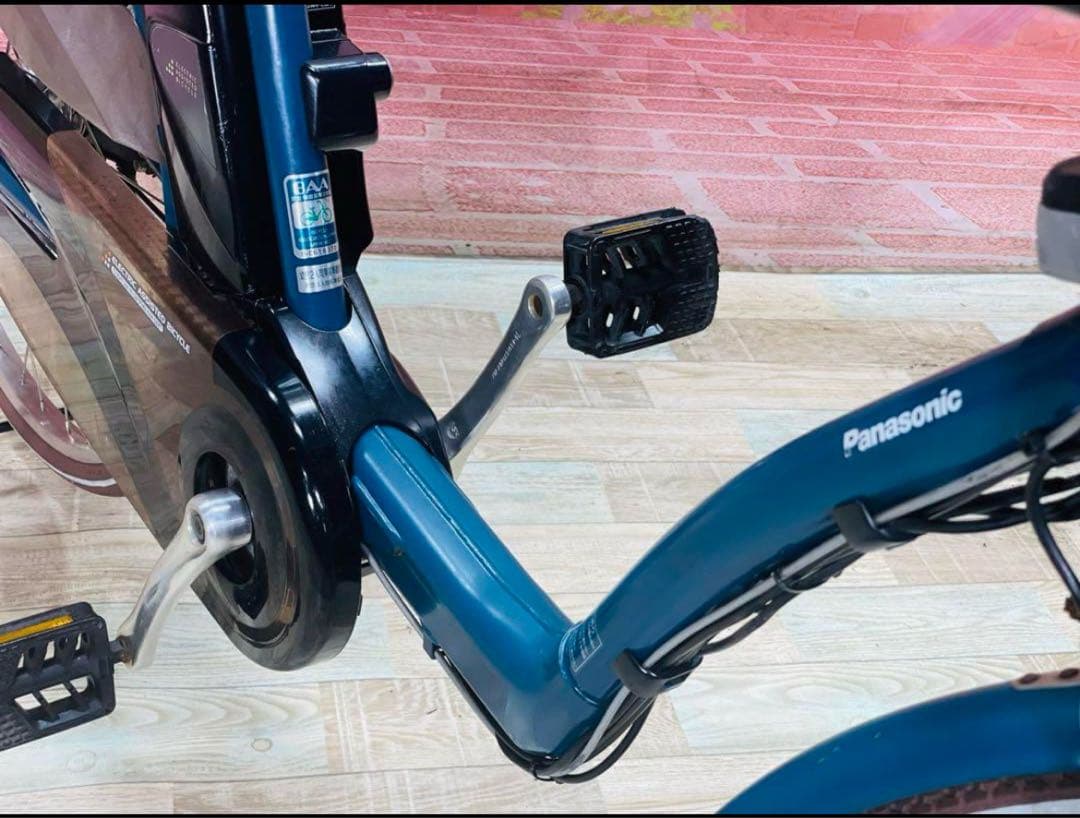 K1200 電動自転車パナソニック子供乗せ 26インチ 8.9Ah ブルー