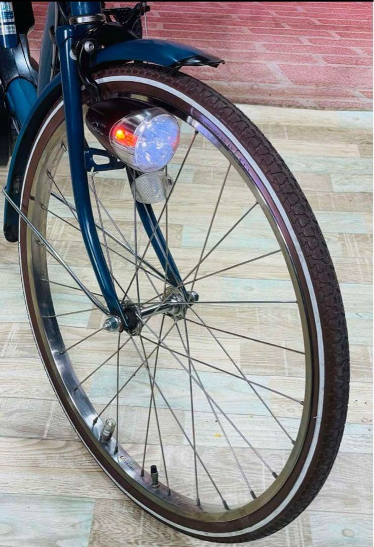 K1200 電動自転車パナソニック子供乗せ 26インチ 8.9Ah ブルー