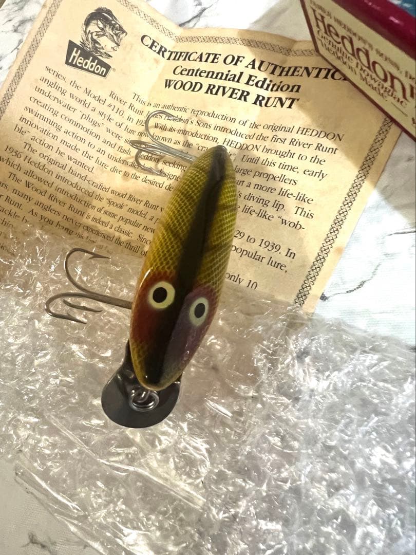 ルアー・フライ Heddon Wood  Runt
