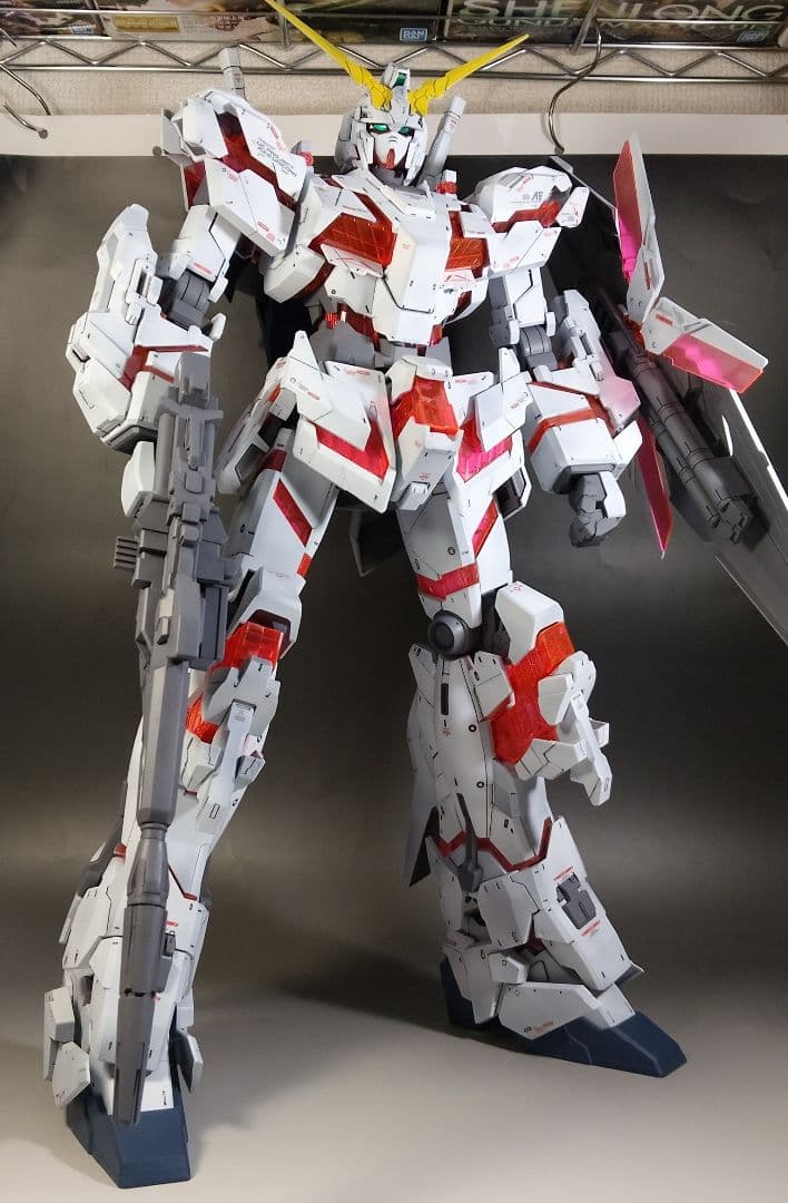 メガサイズ 1/48 ユニコーンガンダム デストロイモード 改修 全塗装 完成品