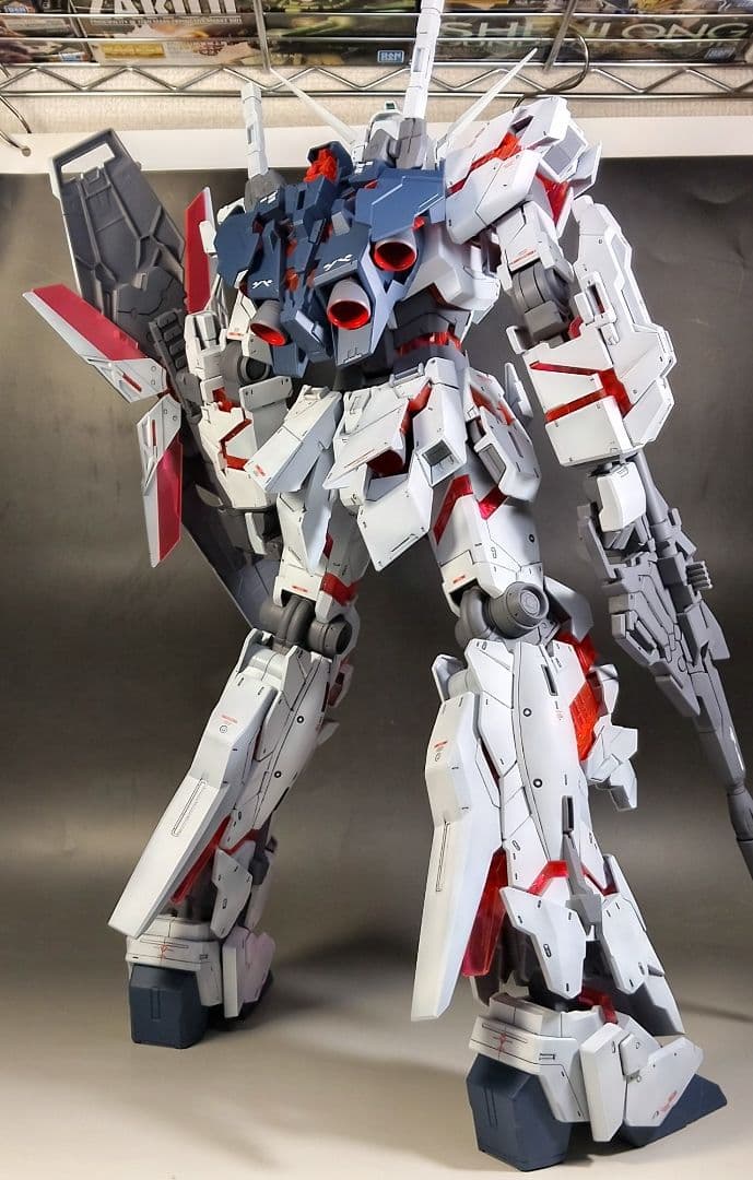 メガサイズ 1/48 ユニコーンガンダム デストロイモード 改修 全塗装 完成品