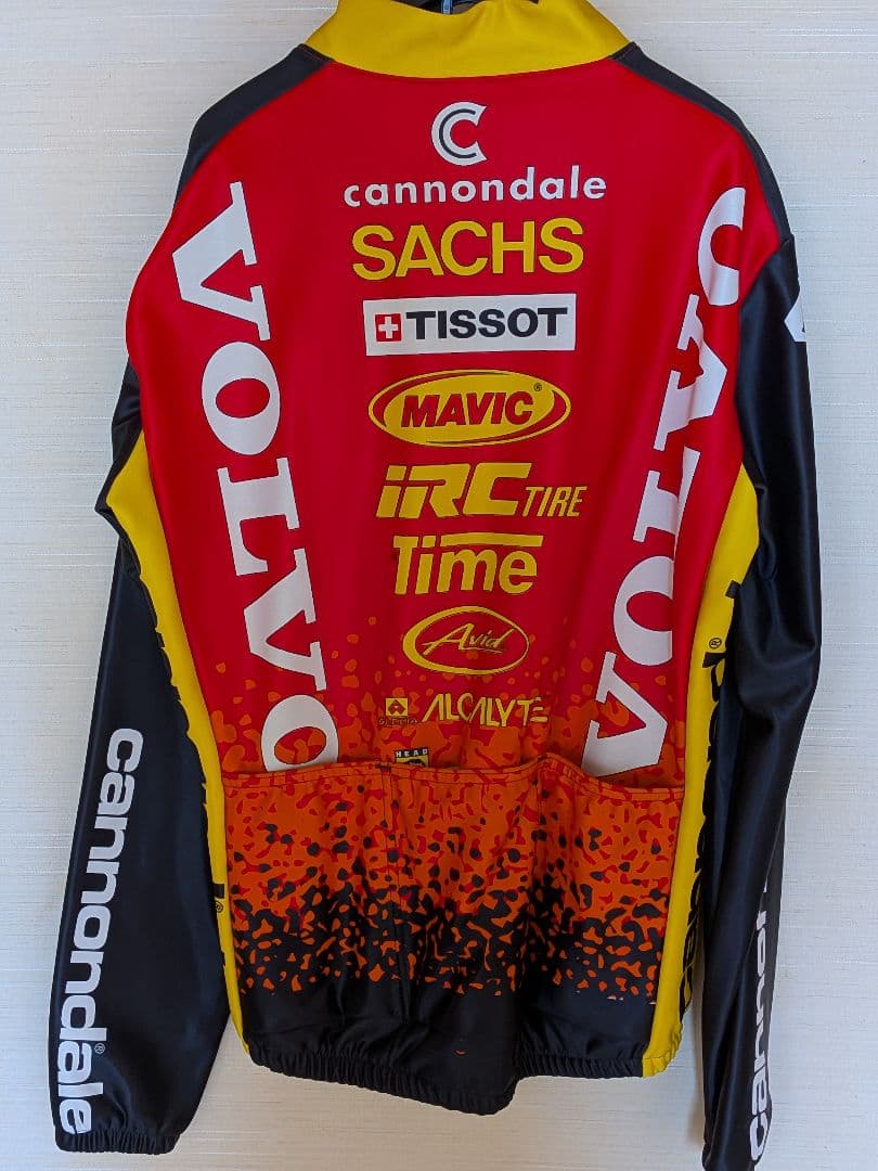 cannondale サイクルジャケット レッド/イエロー