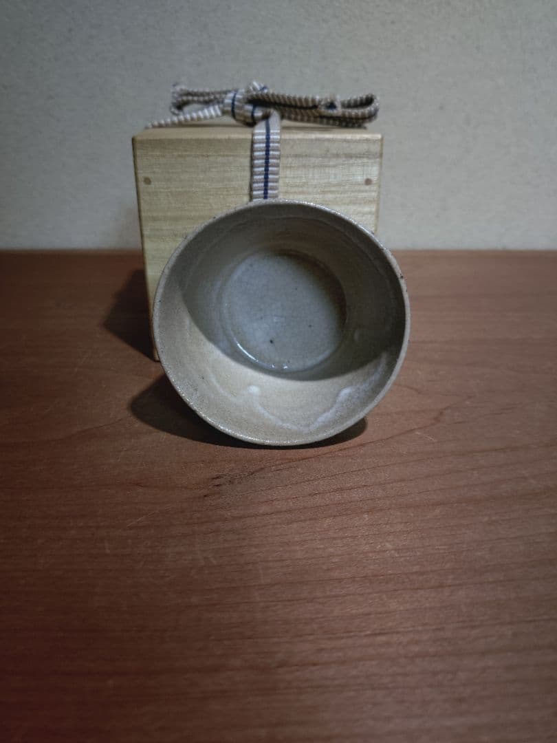 絵瀬戸 青海波に千鳥 干網 猪口