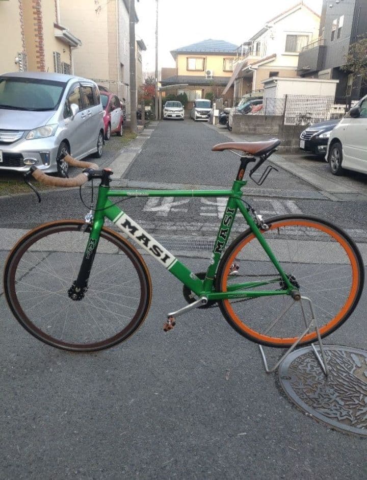 MASI ピストバイク グリーン　ロードバイク