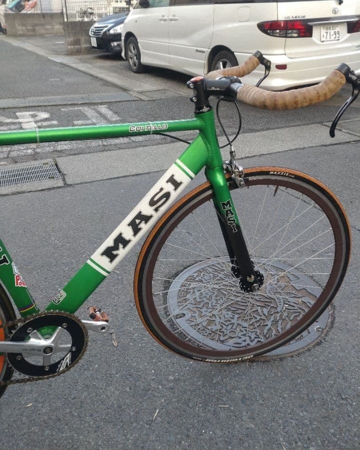 MASI ピストバイク グリーン　ロードバイク