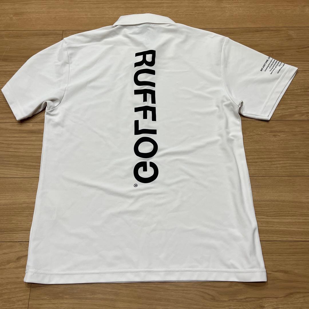 RUFFLOG ホワイトゴルフポロシャツ　M