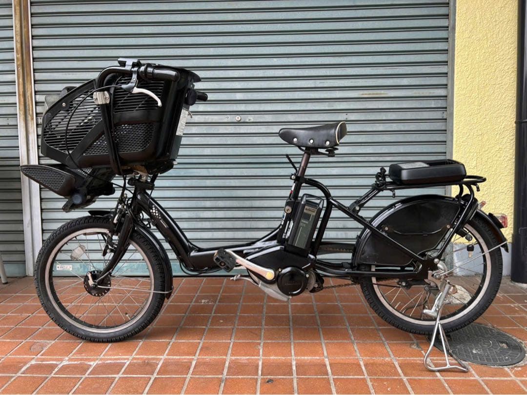 関西限定 子供乗せ電動アシスト自転車ブリヂストン 前のチャイルドシート付き