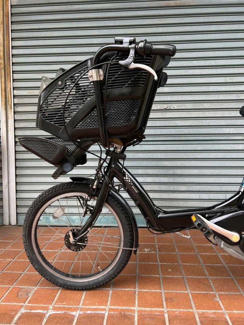 関西限定 子供乗せ電動アシスト自転車ブリヂストン 前のチャイルドシート付き