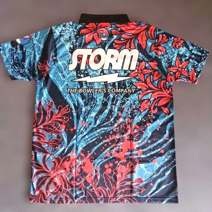 日本未発売✨STORM　ストーム【日本サイズL】ブルー　海　ボウリング　大きめ