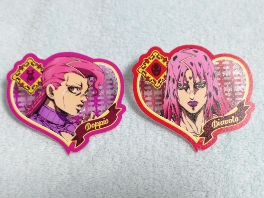 ジョジョ 5部 ハート型ラメアクリルバッジ