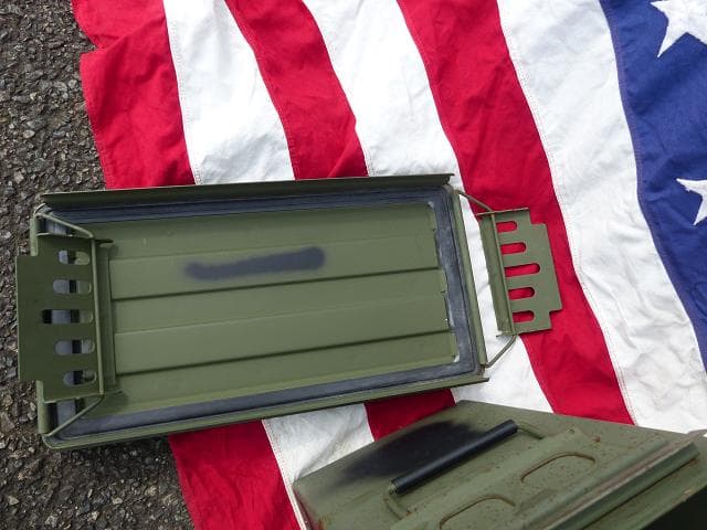 米軍　弾薬箱　AMMO BOX 特大　道具箱 などに　キャリングケース　87