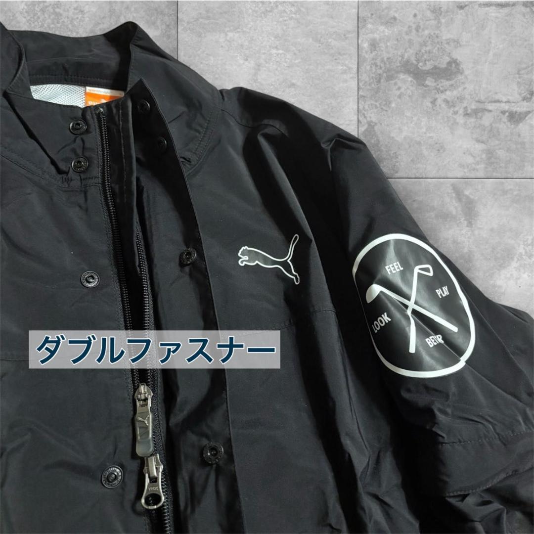 【極美品】PUMA ゴルフ　レインウェア　ウインドブレーカー 上下セット 　L