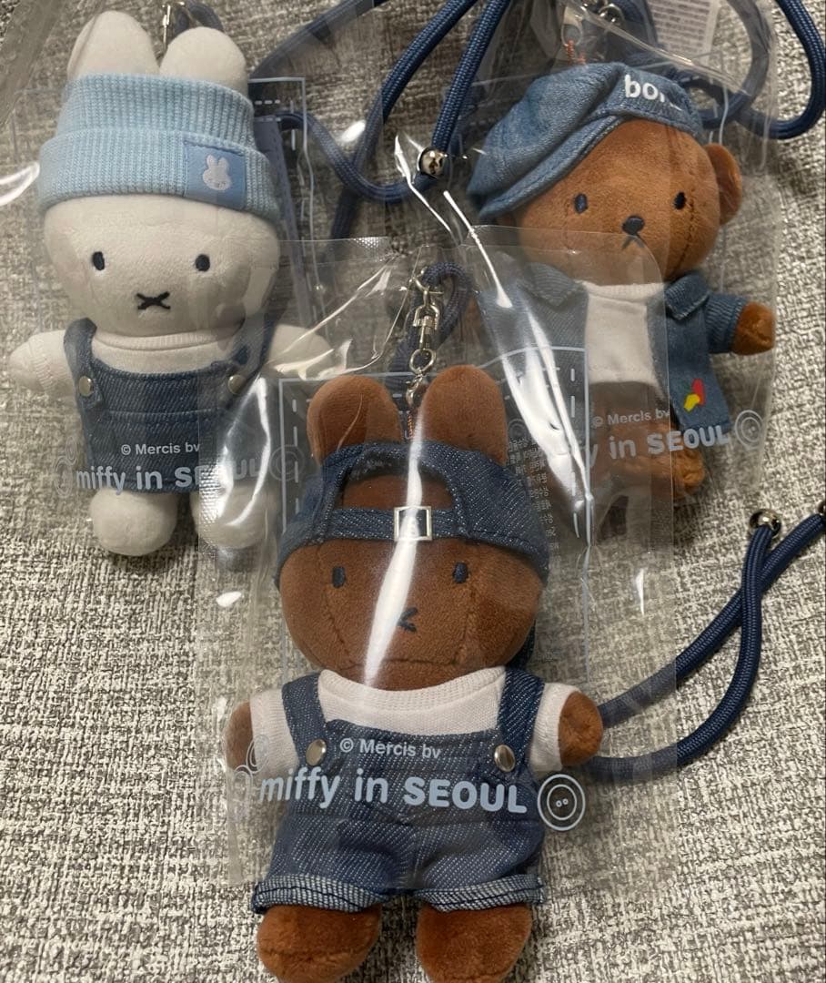 【匿名配送】韓国　ミッフィー ソウル限定　キーホルダー　3個セット