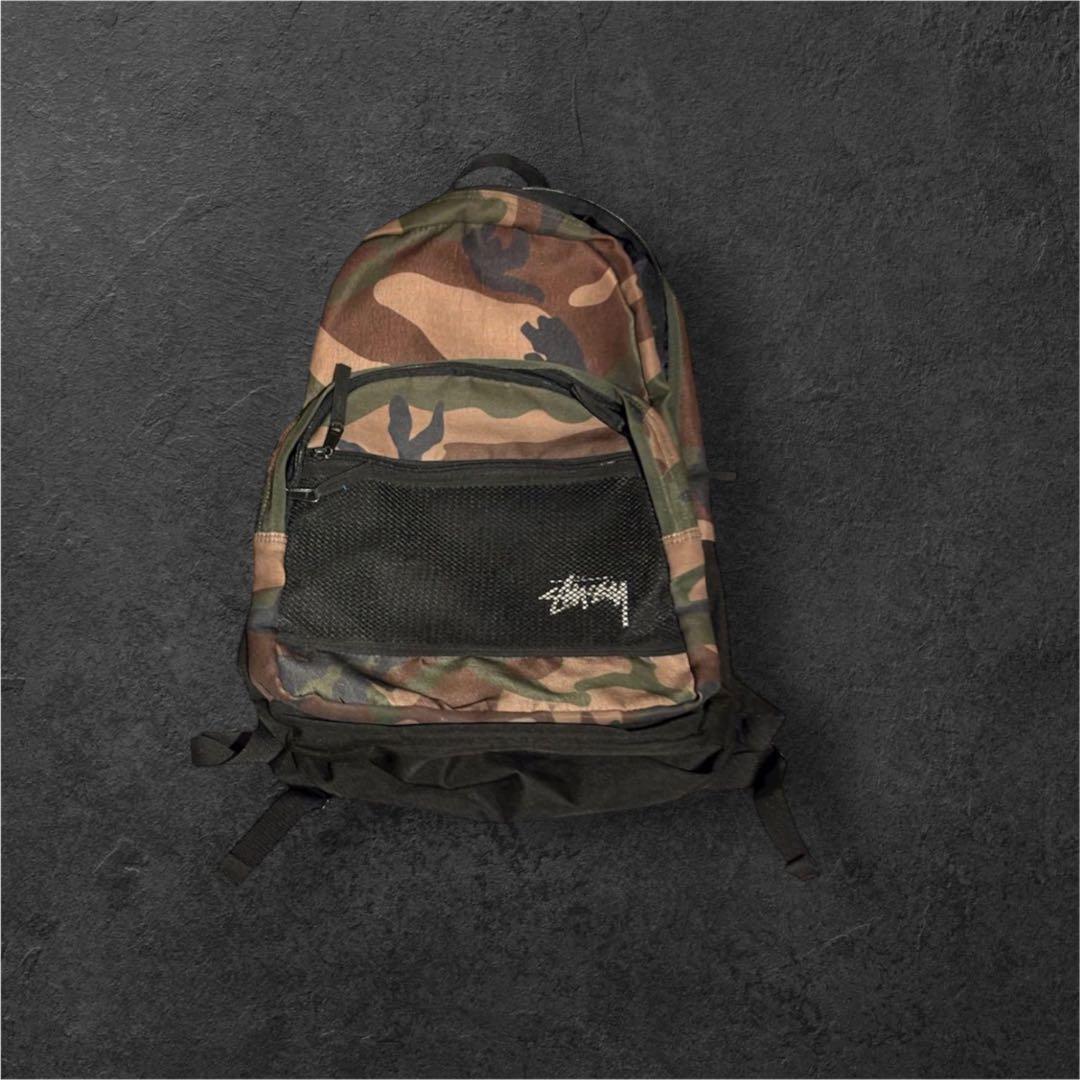 【美品】Stussy 迷彩　リュック　ストリート　カモフラージュ バックパック