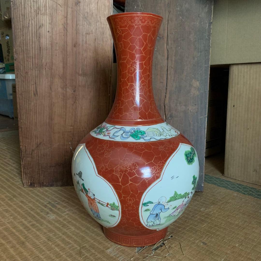 中国　骨董品　壺