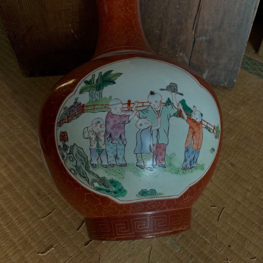 中国　骨董品　壺