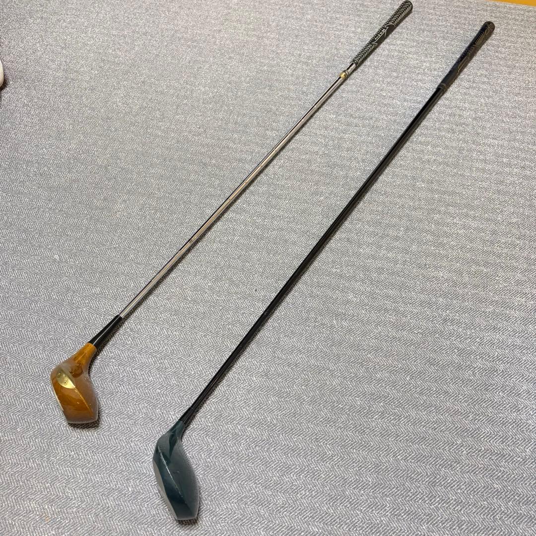 旧ドライバー2本セットツルヤ CROSSHILL チタン ＆希少パーシモン 1W