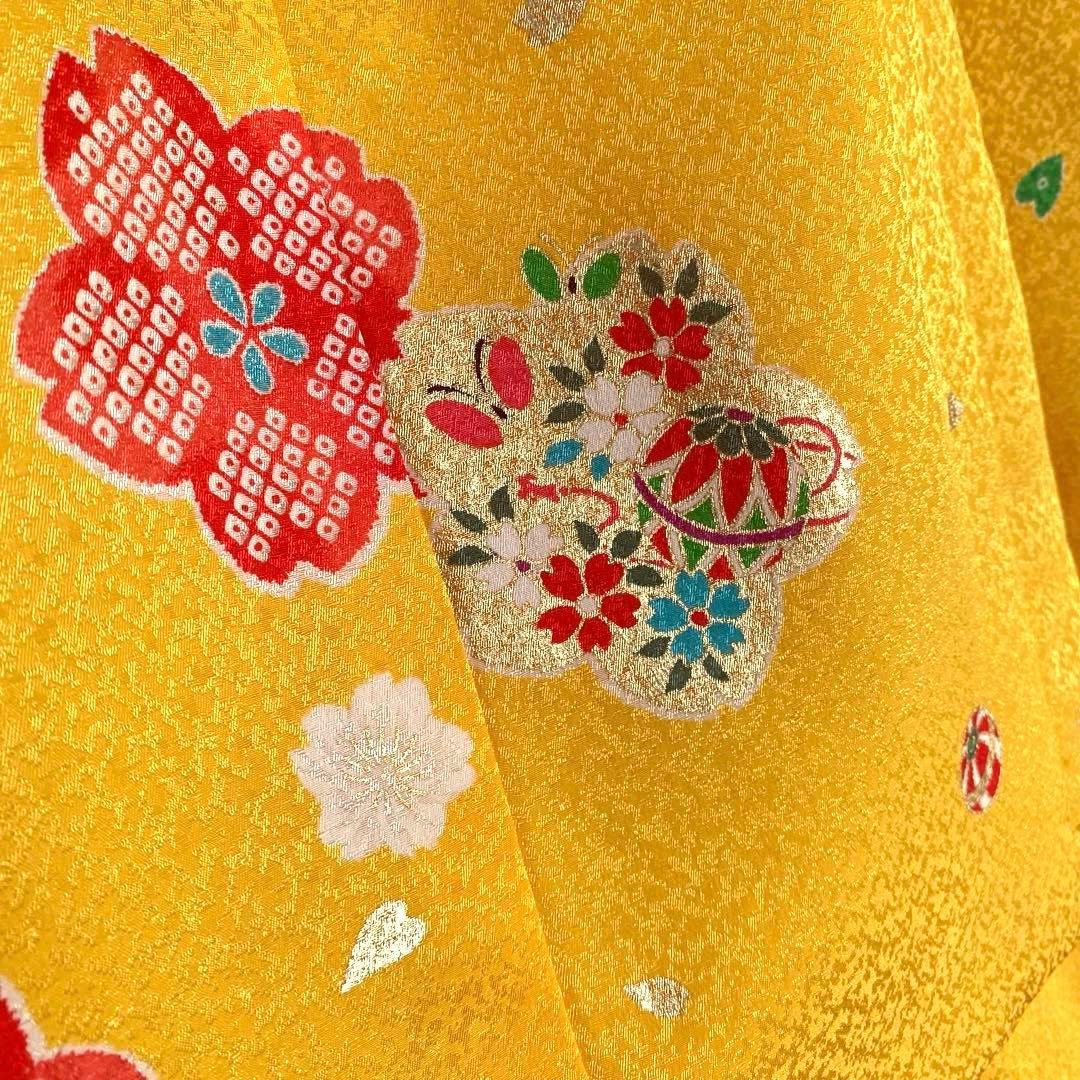 専用　　3歳　七五三　被布　襦袢付き　黄色
