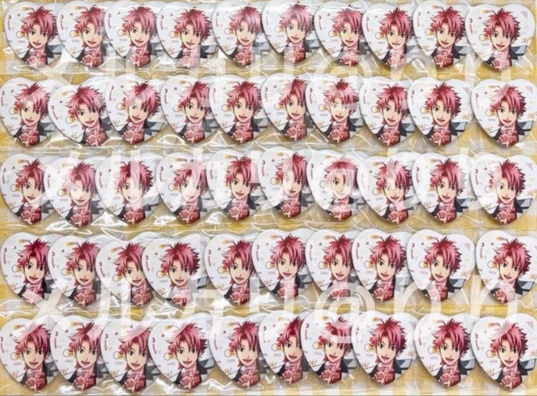 ときメモGS 針谷幸之進 ハリー ラウンドワン ハート缶バッジ 80個